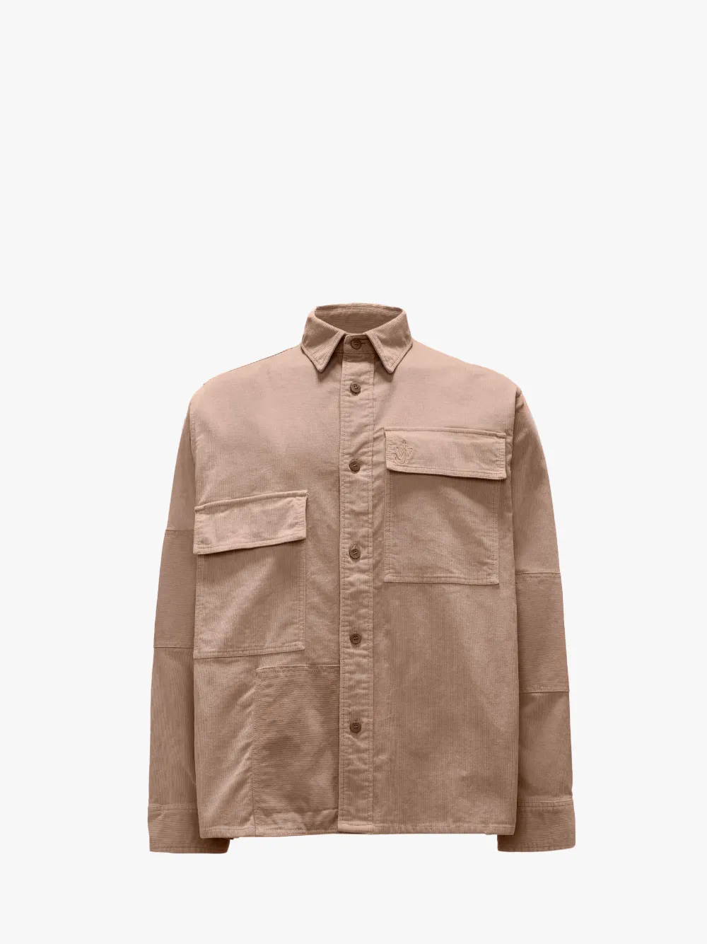 Jw Anderson Patchwork Overshirt In Neutrals