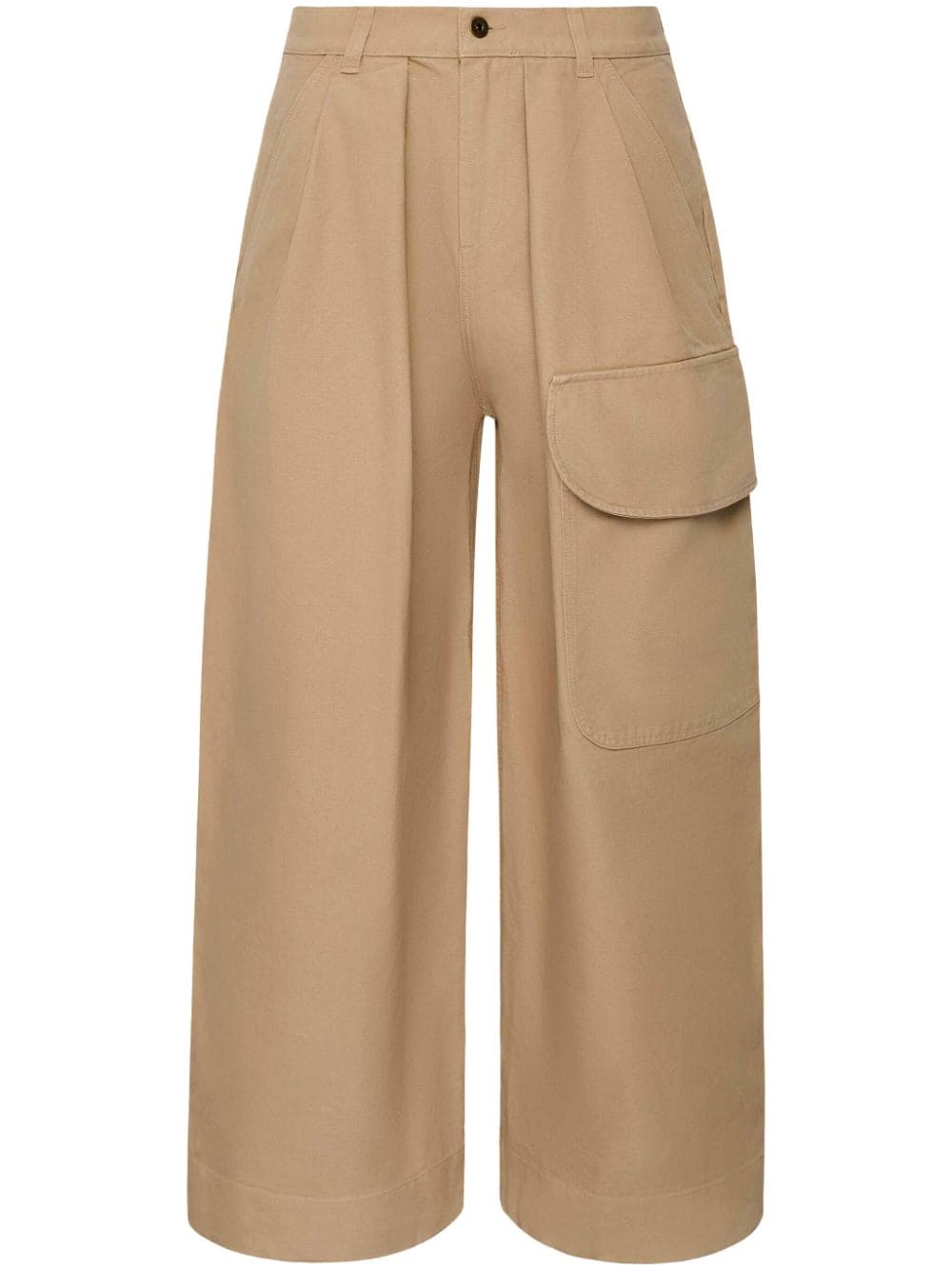 Shop Jw Anderson Cargo Trousers In Neutrals