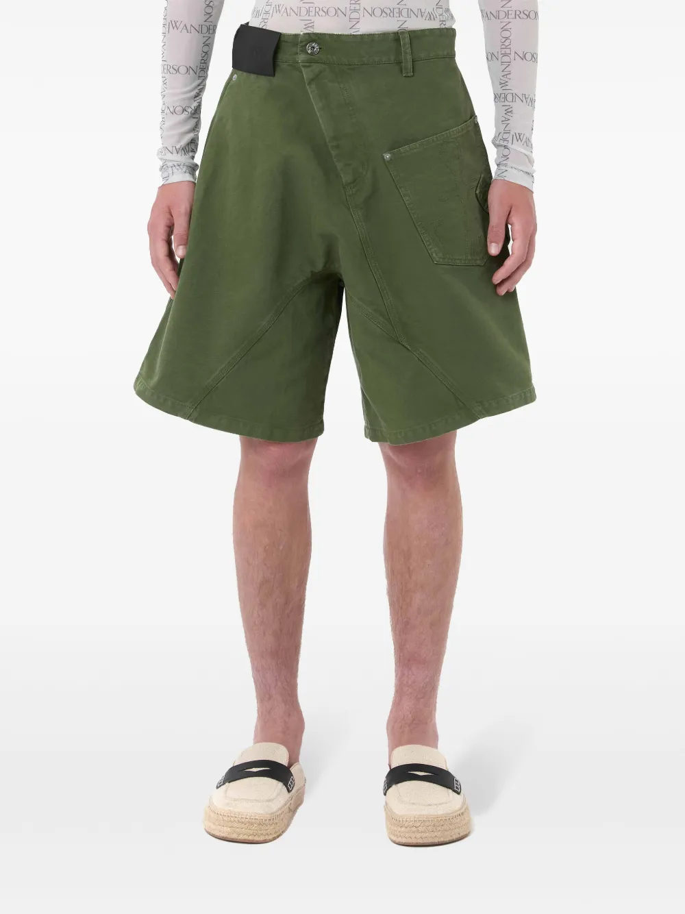 Cheap JW Anderson twisted workwear shorts Men
