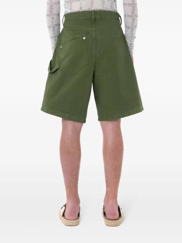 JW Anderson Twisted Workwear Shorts | Green | FARFETCH