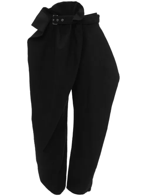 Pantalon drapé à taille ceinturée - JW Anderson - Modalova