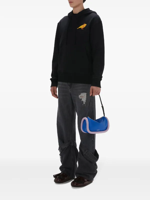 JW ANDERSON｜HOOD/ZIP-UP (Cat-print organic cotton hoodi JW Anderson Canary Organic Cotton Hoodie | Black | FARFETCH