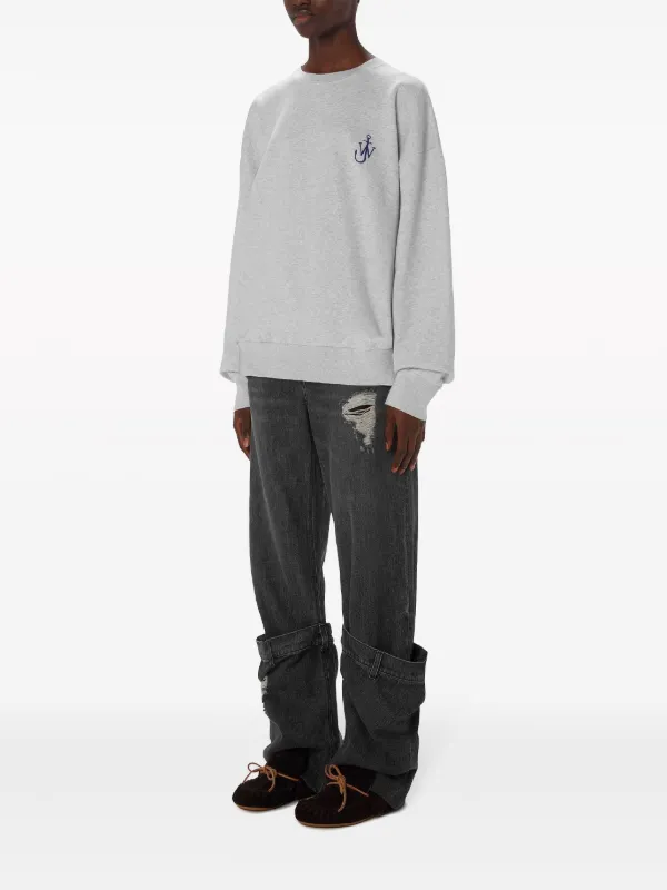 JW Anderson ワイドスリーブスウェット　５分袖　JWロゴ　オフホワイト JW Anderson ワイドスリーブスウェット 5分袖 JWロゴ オフ