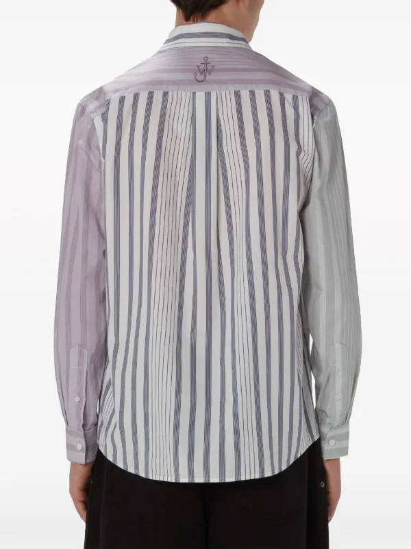 jw anderson 切替シャツ　48 JW Anderson floral-print Cotton Shirt | White | FARFETCH