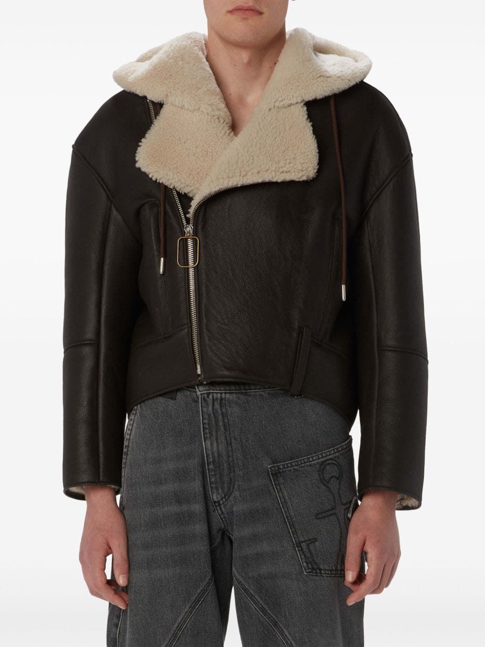 JW ANDERSON HOODED BIKER JACKET 