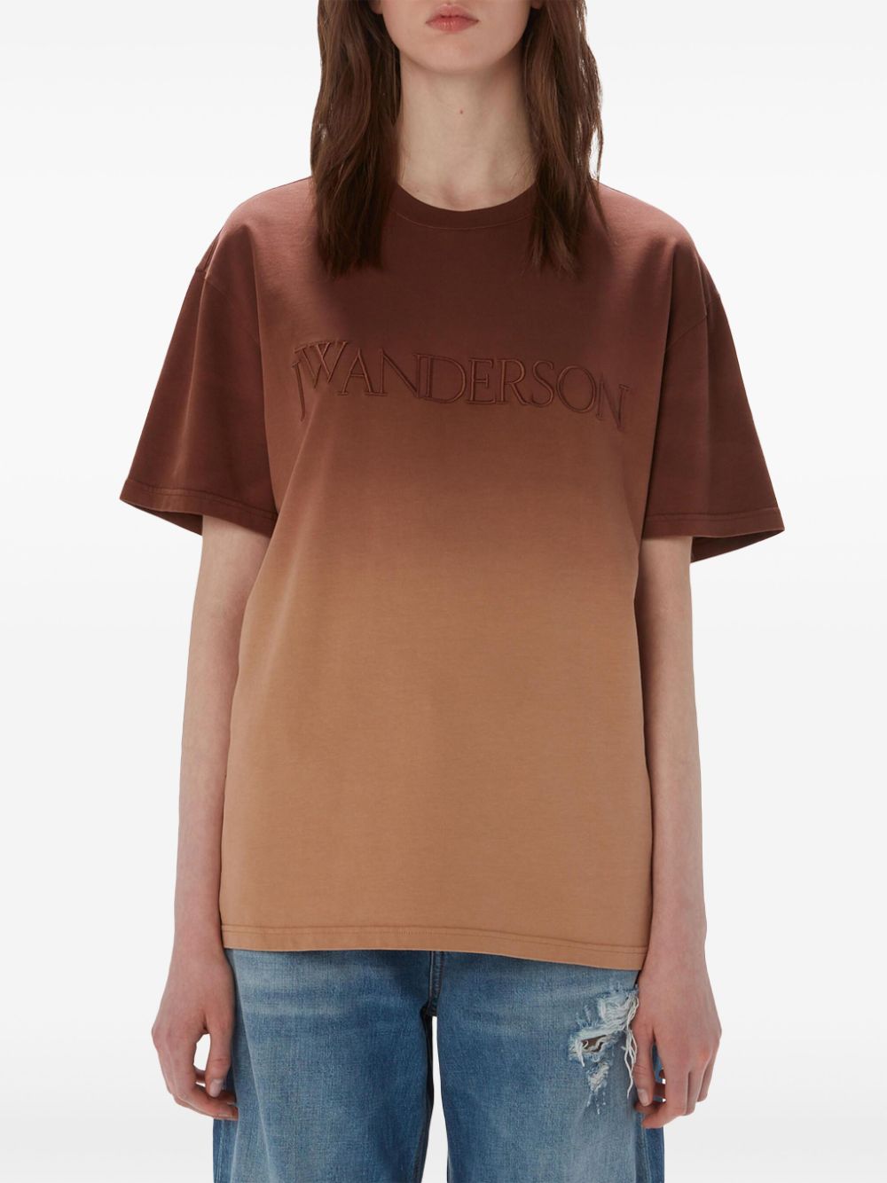 JW Anderson ombre-effect organic cotton T-shirt Women