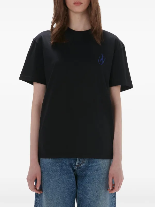 JW Anderson graphic-print Organic Cotton T-shirt | Black