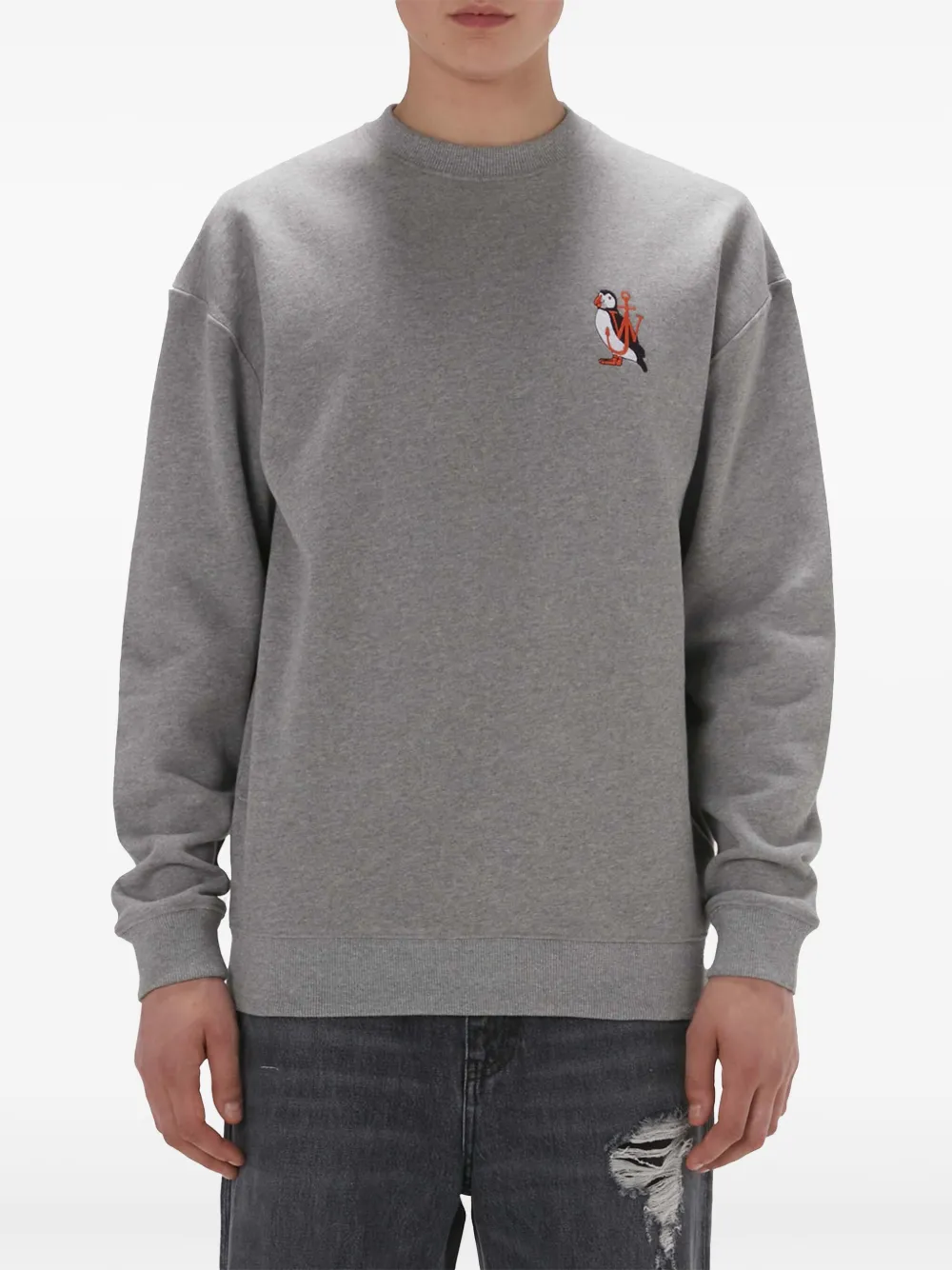 Affordable JW Anderson Puffin drop-shoulder sweatshirt Men