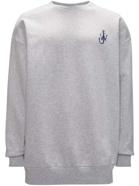 JW Anderson Anchor-logo organic cotton sweatshirt 