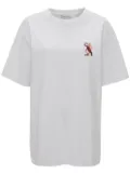 JW Anderson Canary-embroidery T-shirt - White