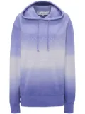 JW Anderson logo-embroidered gradient hoodie - Purple