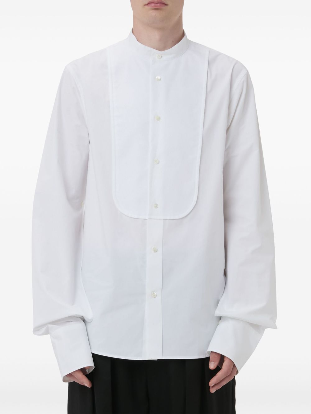 How to get cheap products JW Anderson open-sleeve tuxedo shirt Men