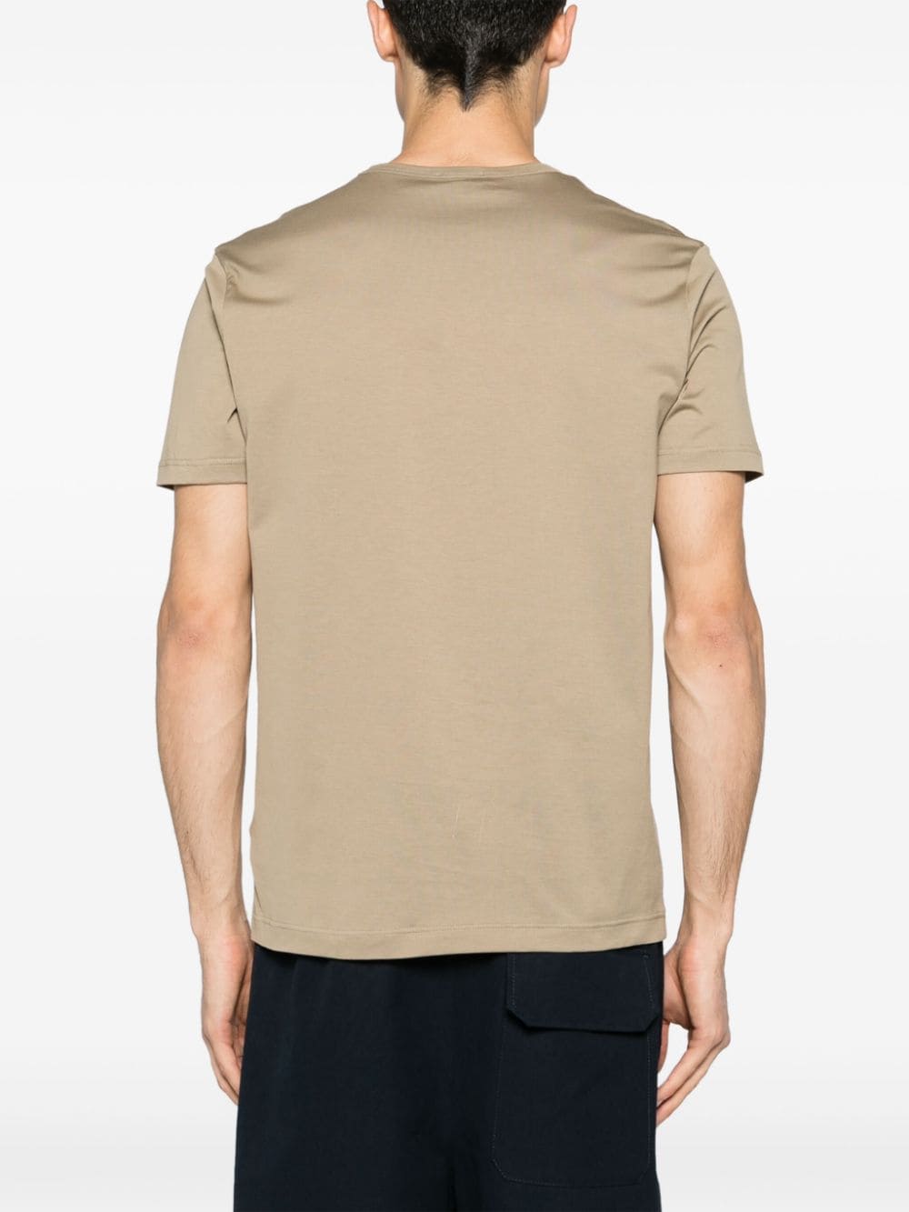 Sunspel T-shirt met ronde hals Beige