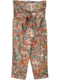 ACT Nº1 tied-waist cargo trousers - Red