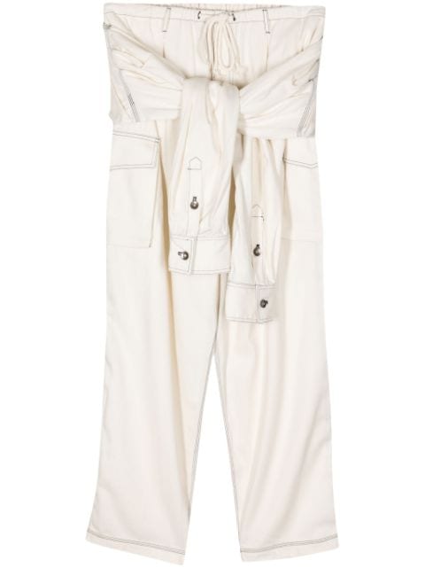 ACT Nº1 tied-waist cargo trousers