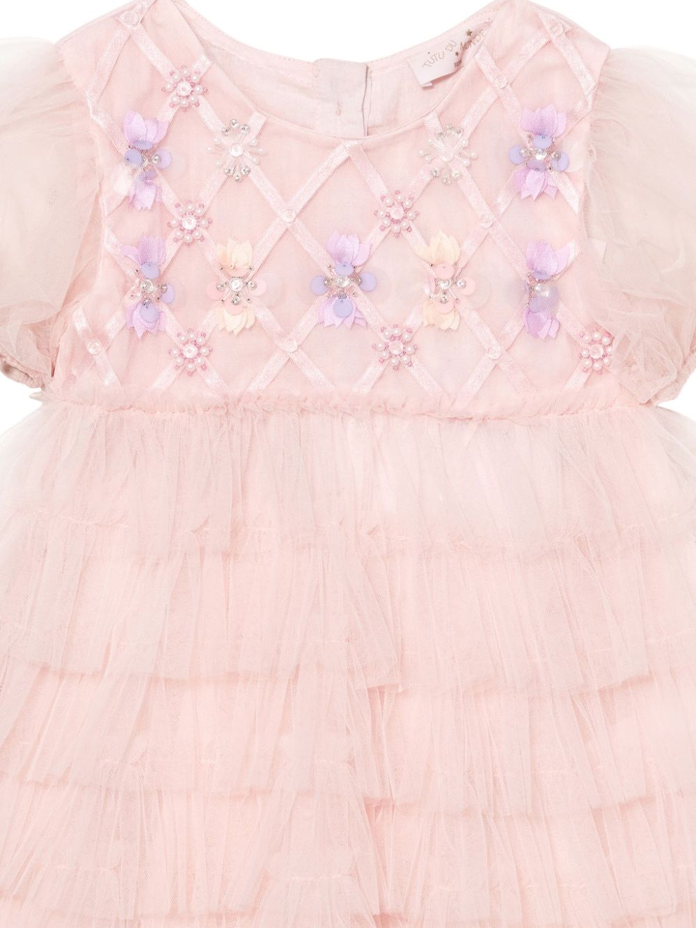 Shop Tutu Du Monde Short-sleeve Tulle Dress In Pink