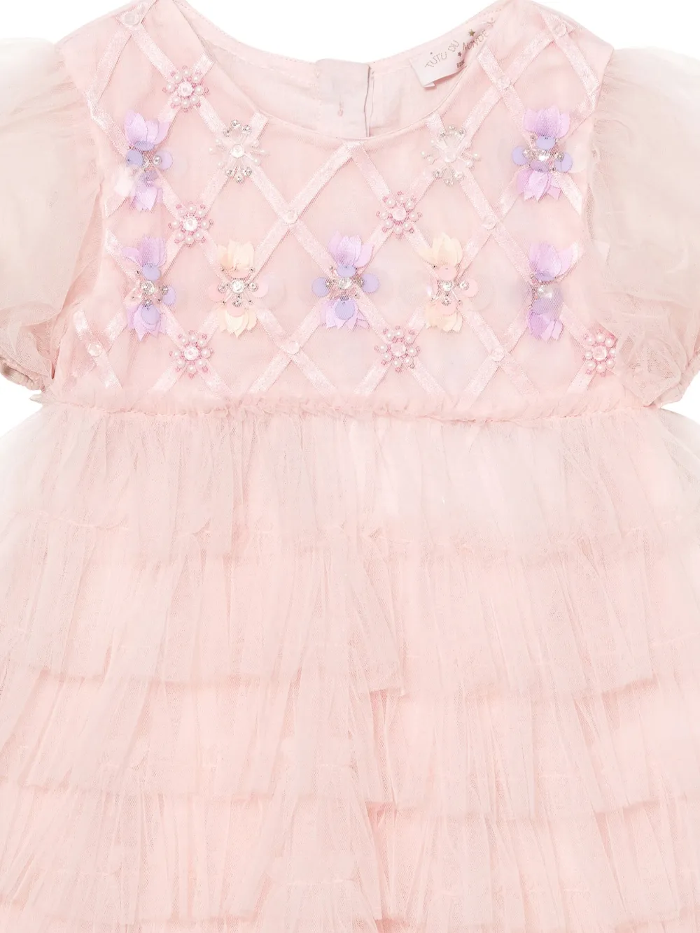 Shop Tutu Du Monde Short-sleeve Tulle Dress In Pink