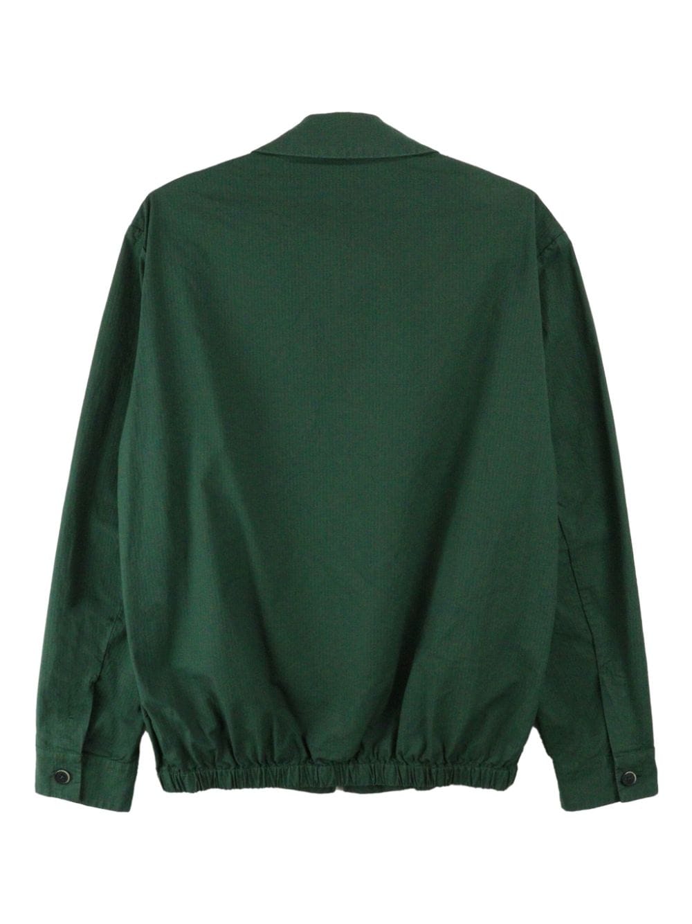 Shop Barena Venezia Zaleto Mariol Zip-up Shirt Jacket In Green