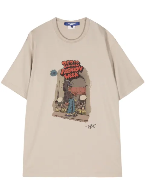 Junya Watanabe MAN t-shirt en coton à imprimé graphique