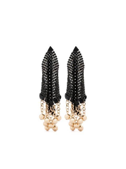 Rabanne draped chainmail drop earrings Women