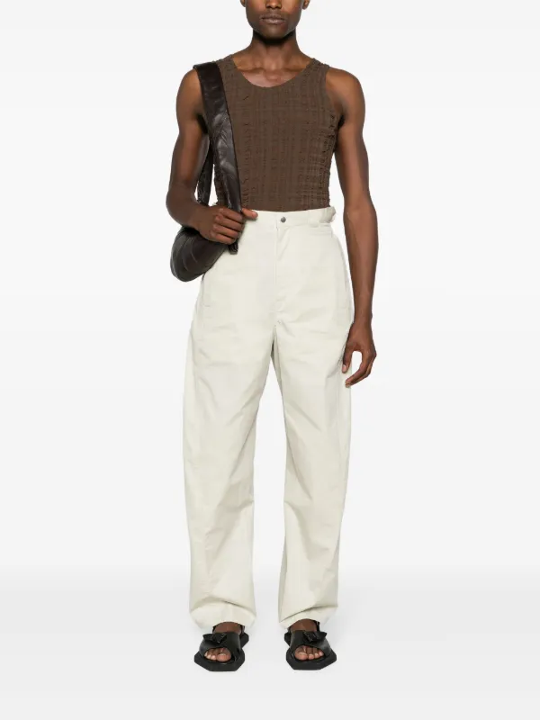 LEMAIRE 3D mid-rise straight-leg Trousers | Neutrals | FARFETCH