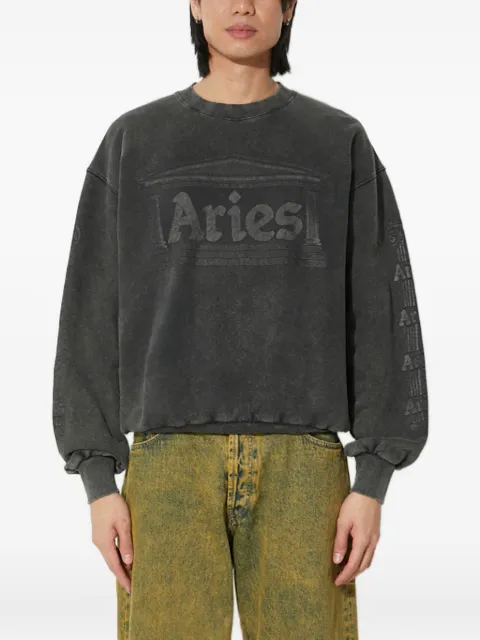 Aries logo-embellished crew-neck sweatshirt