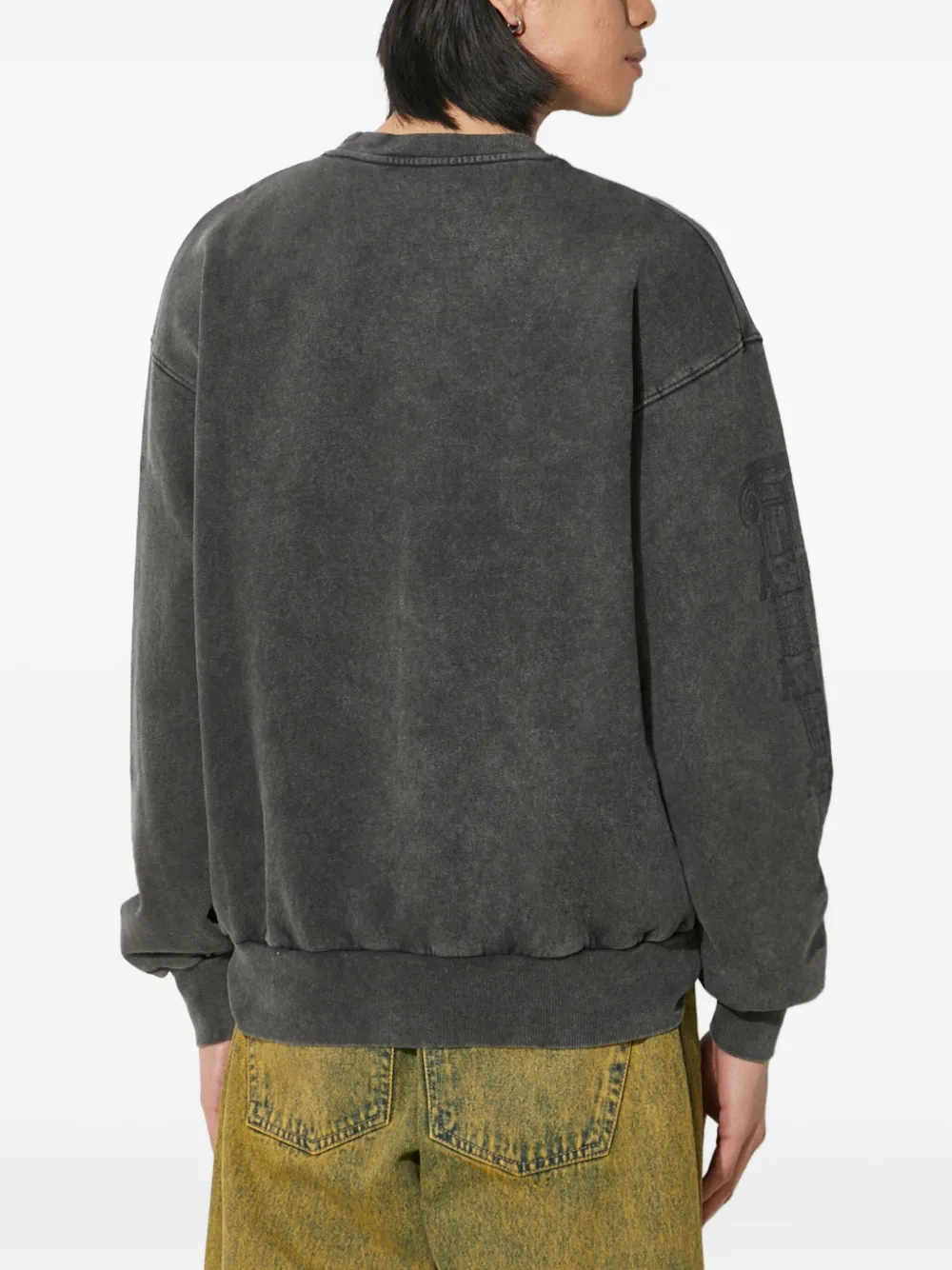 Aries Sweater verfraaid met logo Zwart