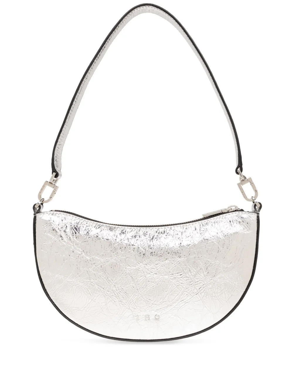 IRO Arc leather shoulder bag Zilver