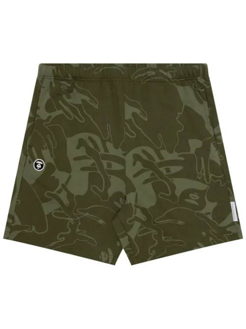 Short en jacquard à logo imprimé - AAPE BY *A BATHING APE® - Modalova