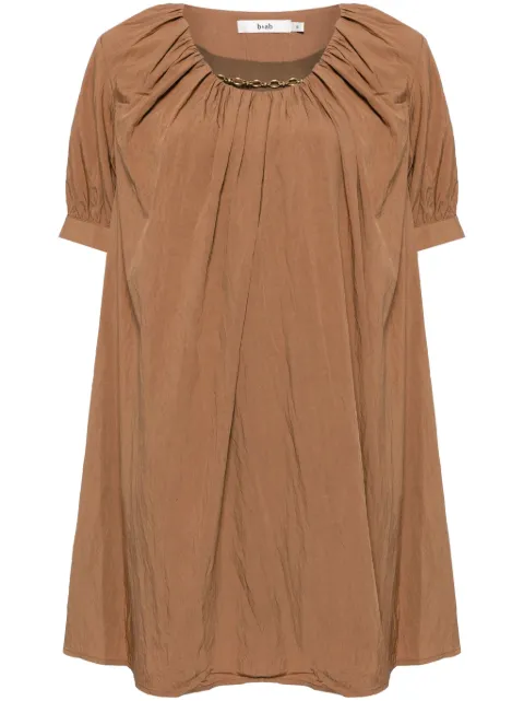 b+ab chain link-detail short-sleeved dress 