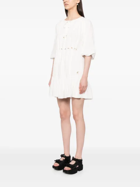 b+ab bead-embellished cotton dress 4S149AS - 2