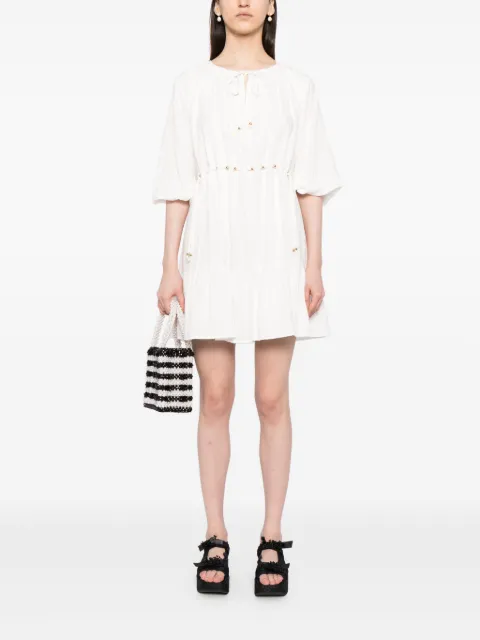 b+ab bead-embellished cotton dress 4S149AS - 1