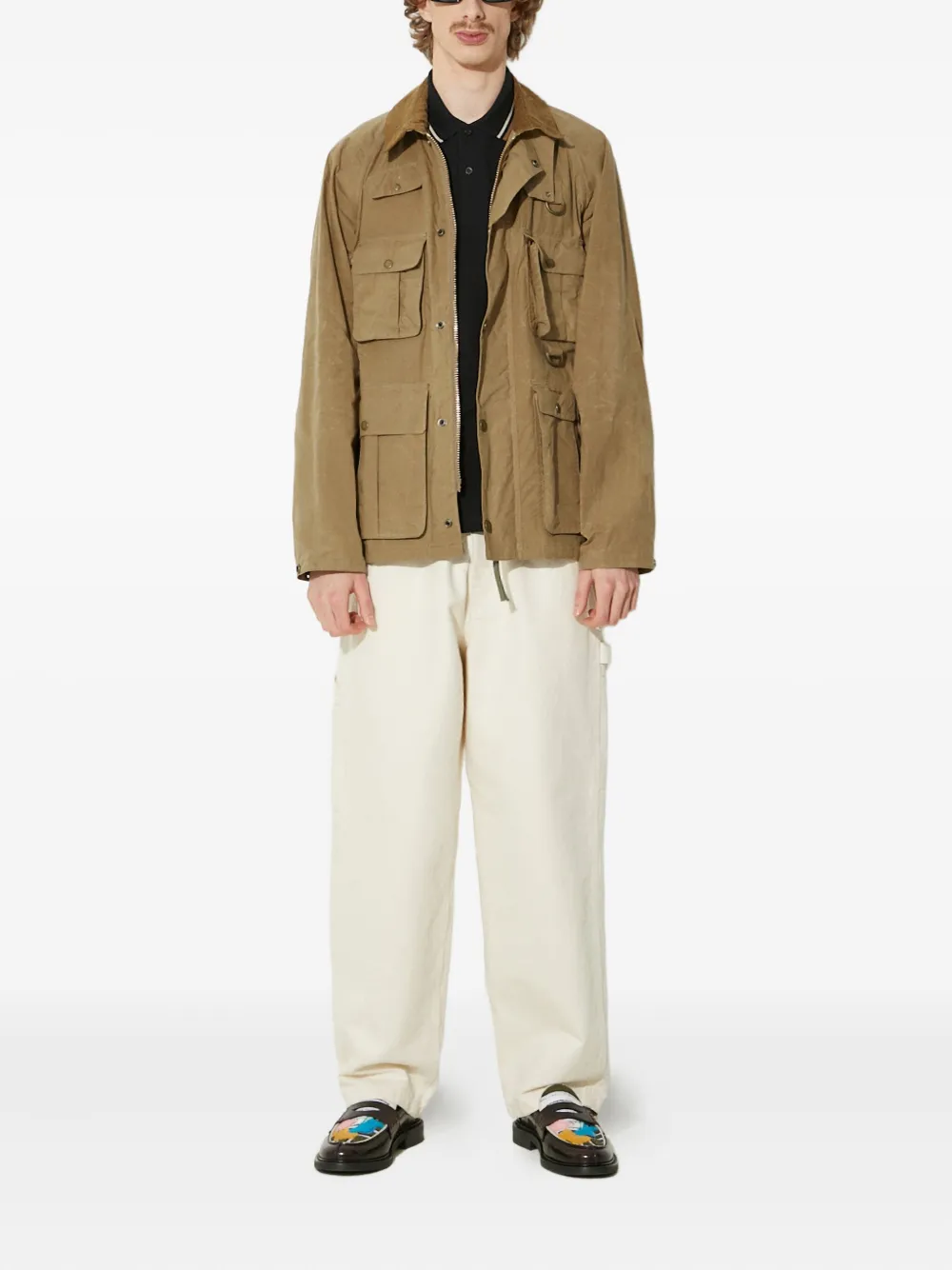 Barbour multiple-pocket corduroy-collar jacket | Military Jackets | Image 2