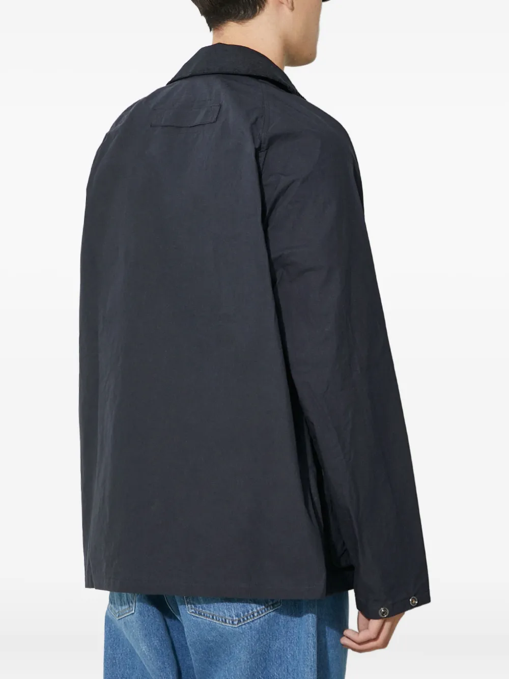 Barbour Jack met meerdere zakken en ribfluwelen kraag Blauw