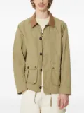 Barbour corduroy-collar button jacket - Green