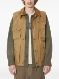 Barbour corduroy-collar multiple-pocket gilet - Neutrals