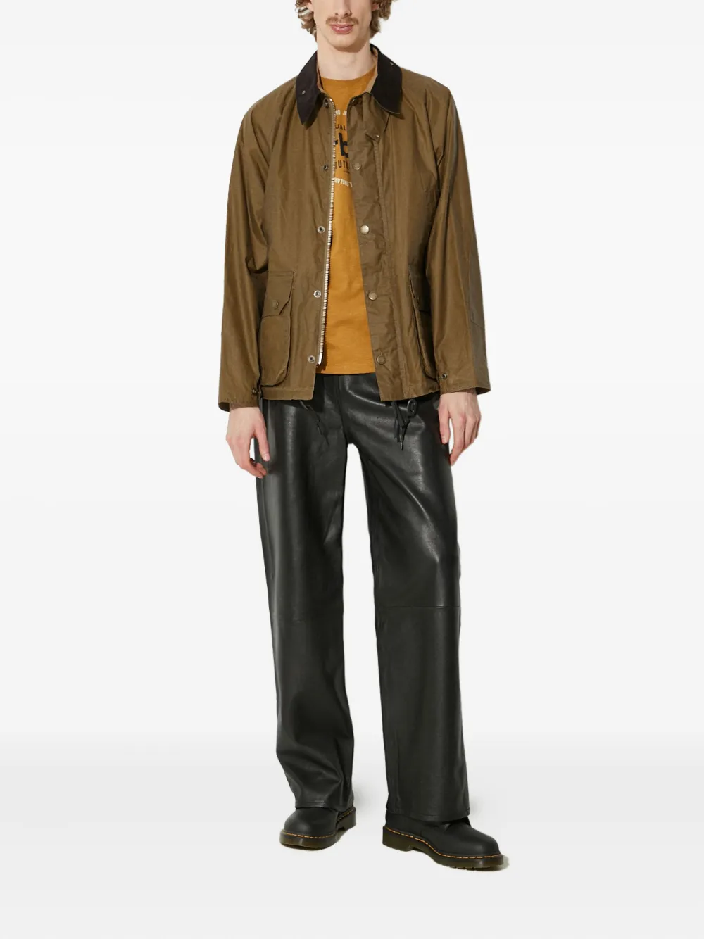 Barbour corduroy-collar waxed jacket | Shirt Jackets | Image 2