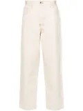 YMC logo-patch jeans - Neutrals