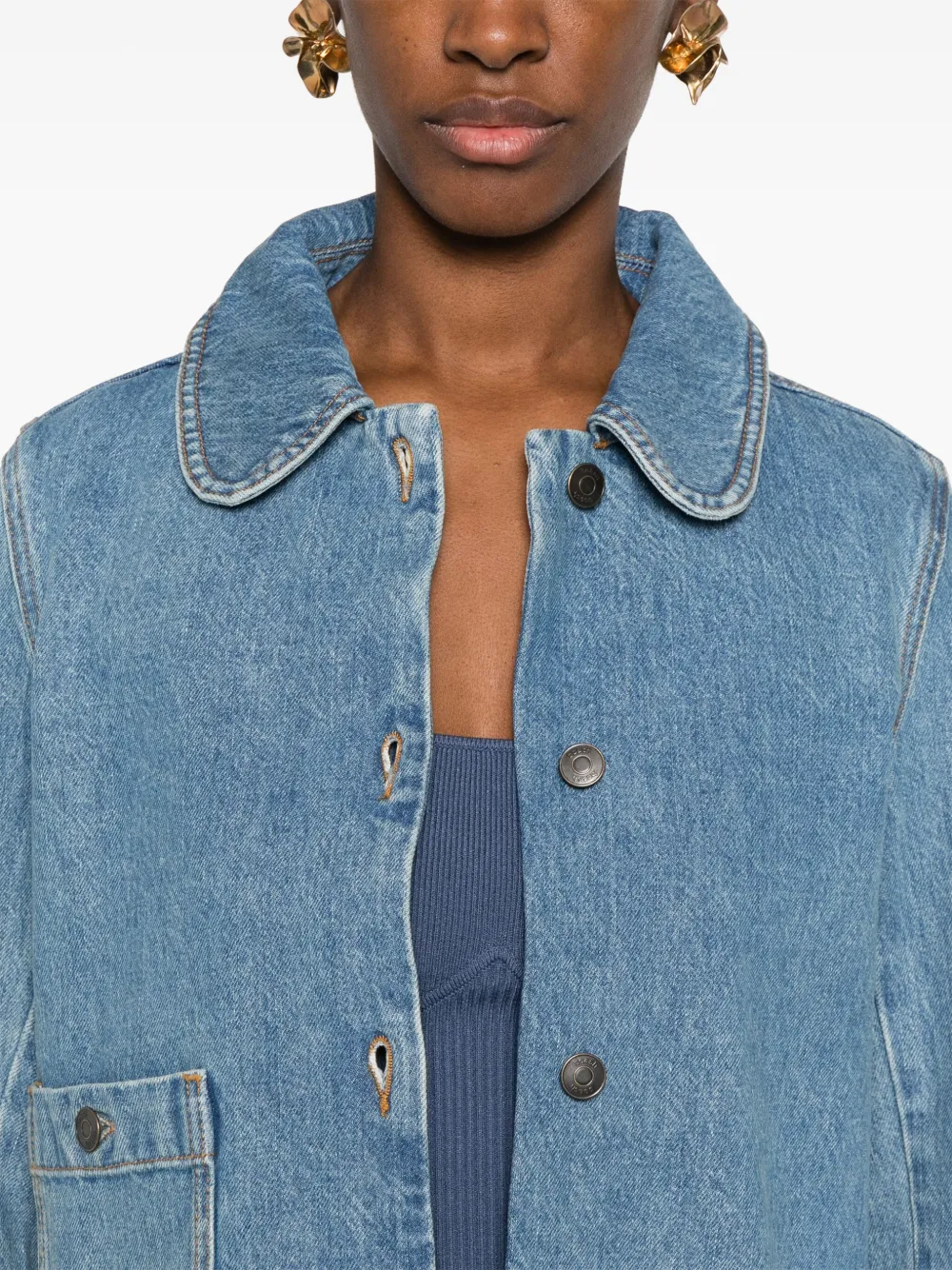 BA&SH TINY DENIM JACKET