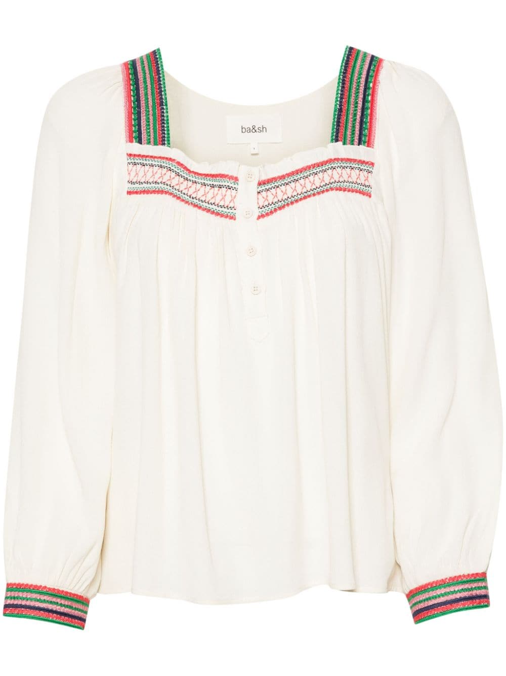 Ba&Sh Tomer embroidered-motif blouse