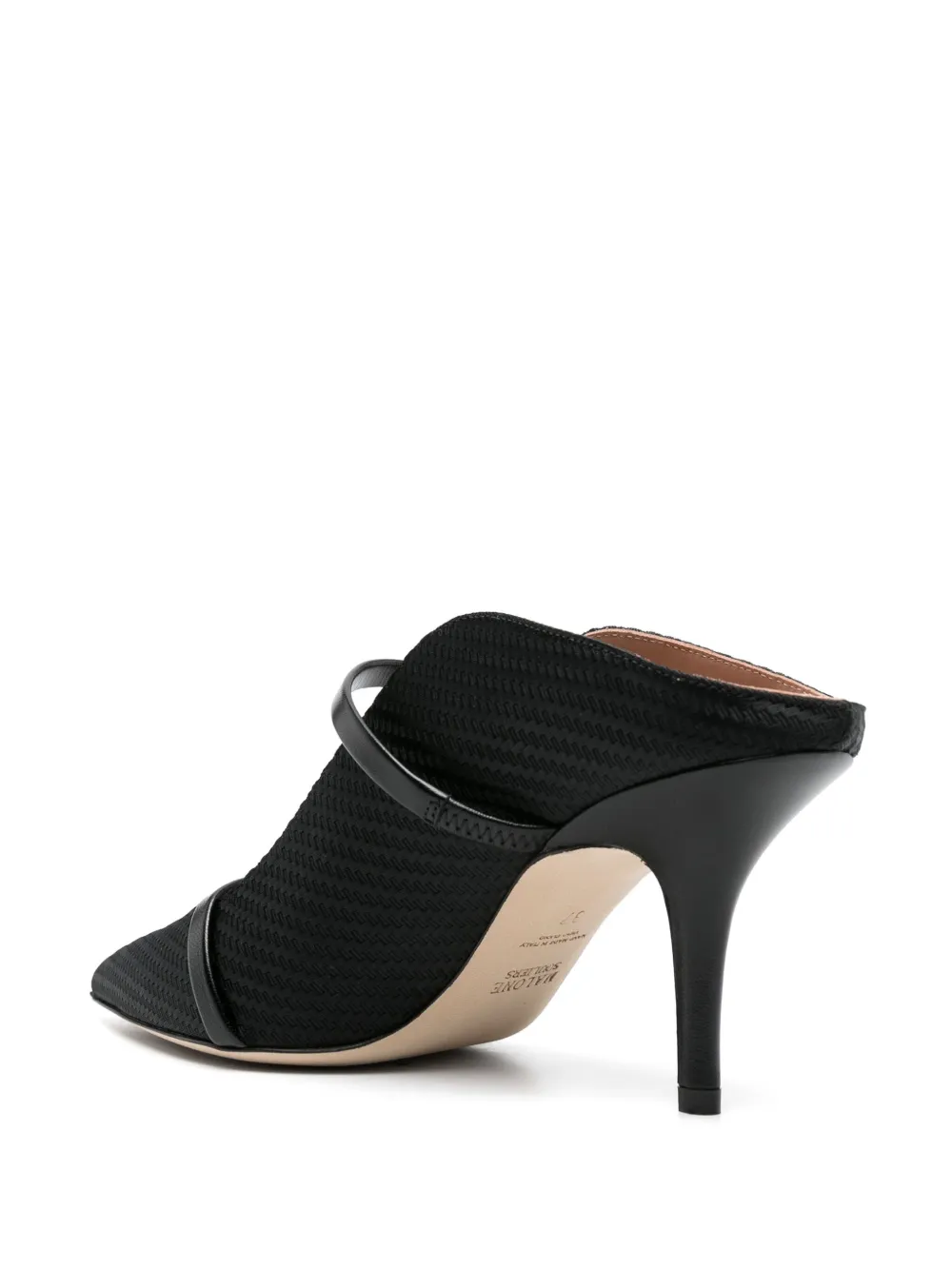 Shop Malone Souliers 70mm Maurren Jacquard Mules In Black