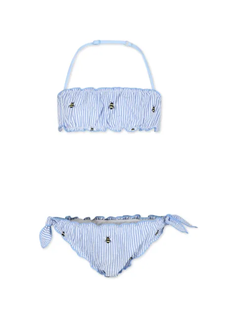 MC2 Saint Barth Kids striped cotton bikini set