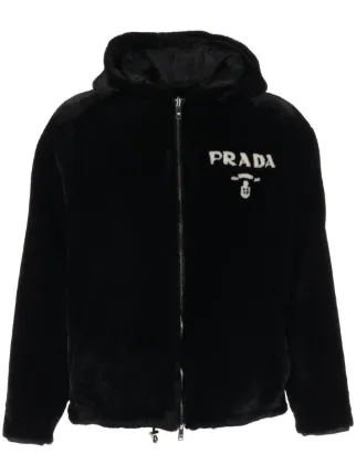 Prada Pre-Owned 2000s Mouton Jacket | Black | FARFETCH TR 