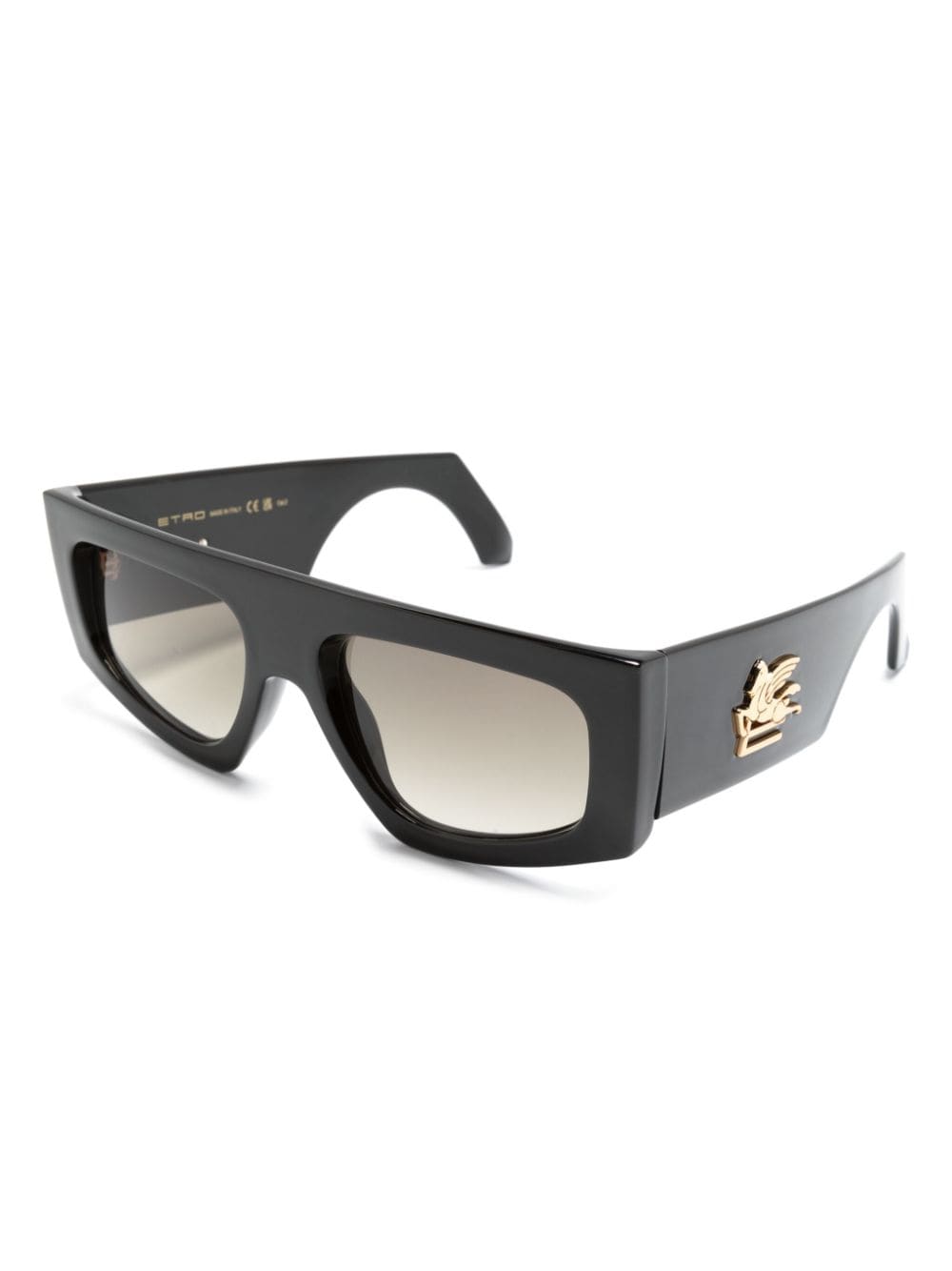 ETRO Pegaso rectangle-frame sunglasses Zwart