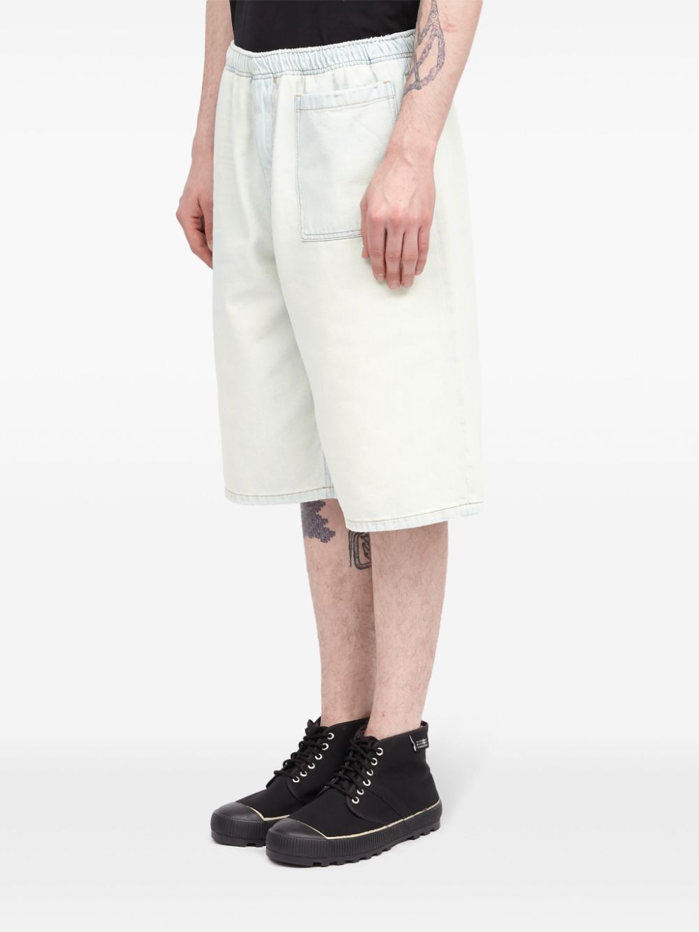 MM6 Maison Margiela elasticated-waist denim shorts Men