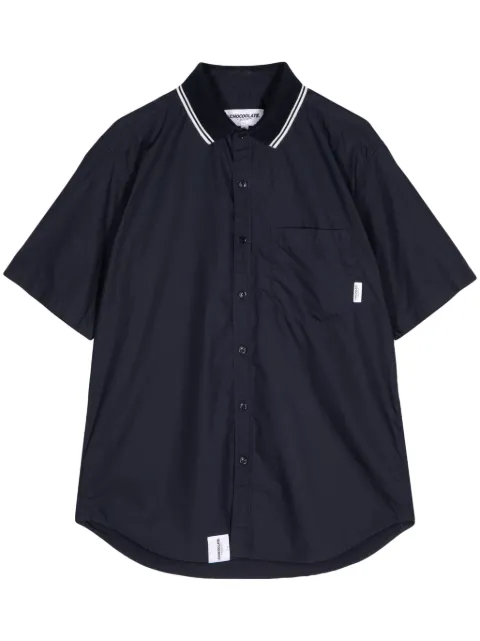 CHOCOOLATE logo-tag cotton shirt