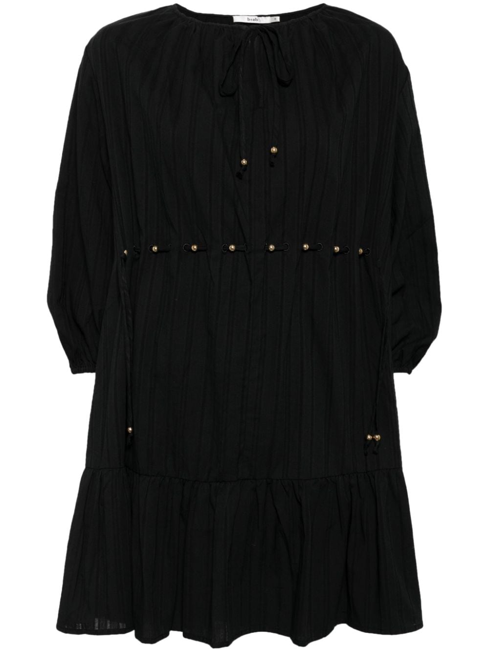 B+ab Bead-embellished Cotton Dress In Black