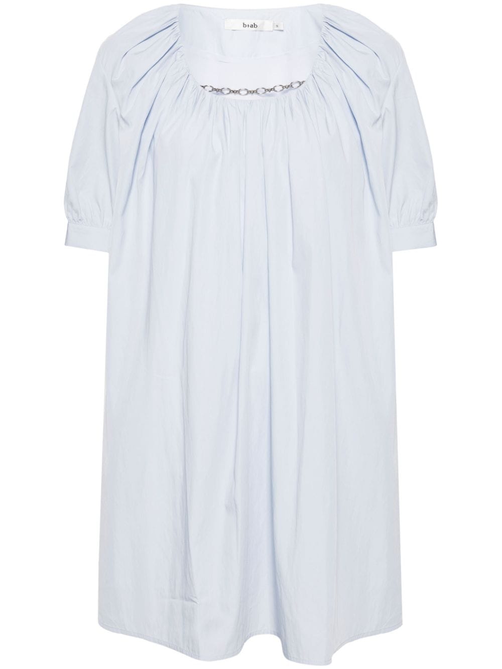 B+ab Chain Link-detail Short-sleeved Dress In White