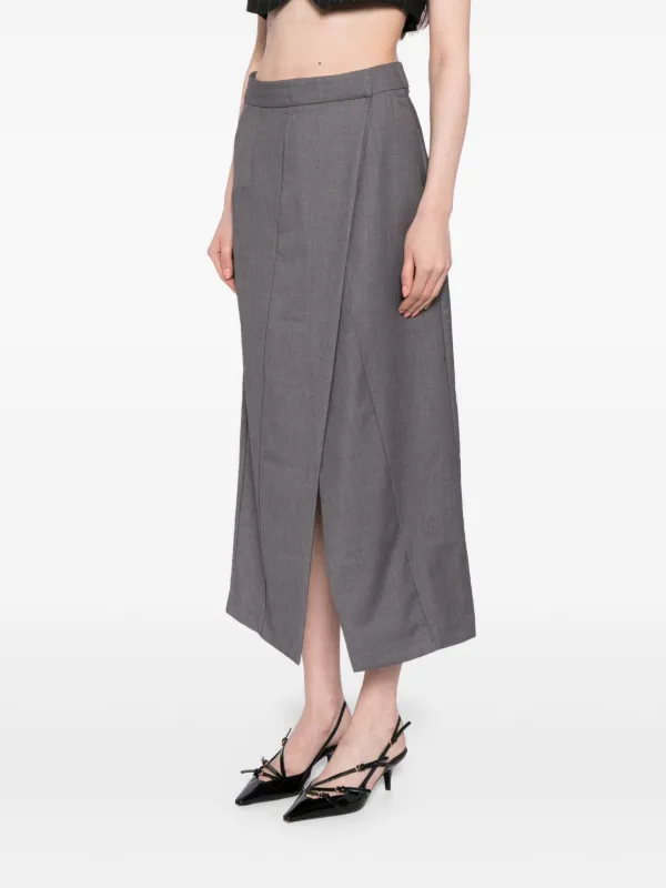 【INCHANT ME】One Slit A-Line Midi Skirt Women's Compression Midi A-Line Skirt - A New Day™ : Target