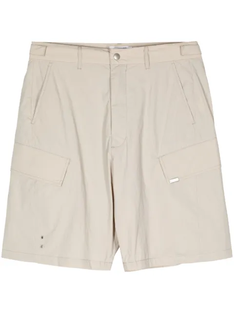 izzue logo-plaque eyelet-detail cargo shorts